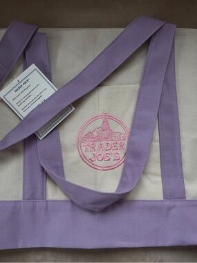 Lavender Trader Joe’s Canvas Tote Bag